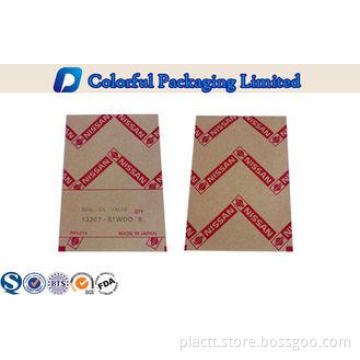 Customized Three Sides Sealing Kraft Paper Stand Up Pouch W